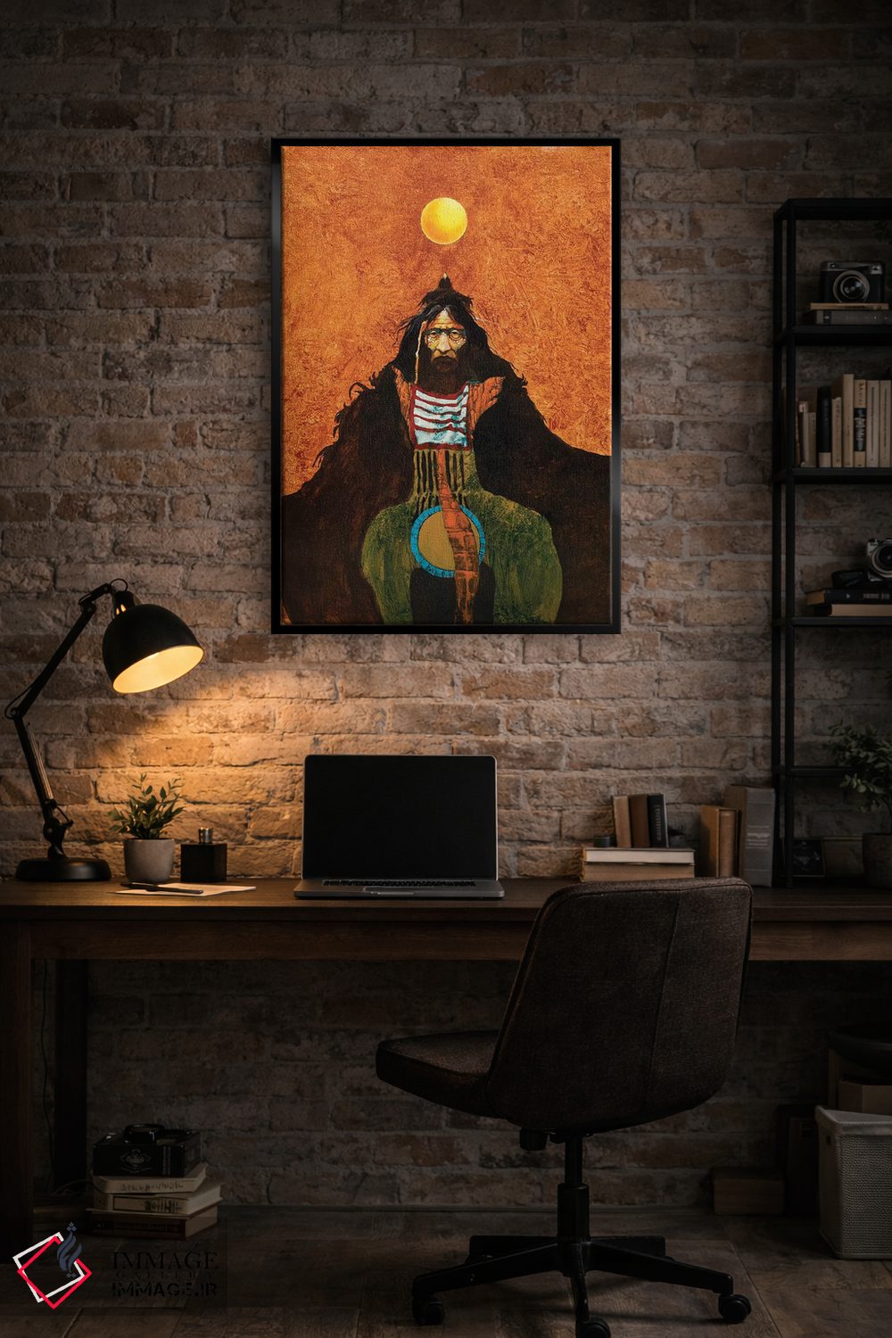 تابلو دکوراتیو کلاغ خورشیدی اثر لاورنس لی - D5B