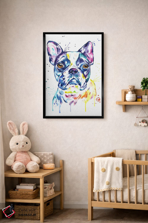 تابلو دکوراتیو بوستون تریر اثر لیزا وایت هاوس - D4B