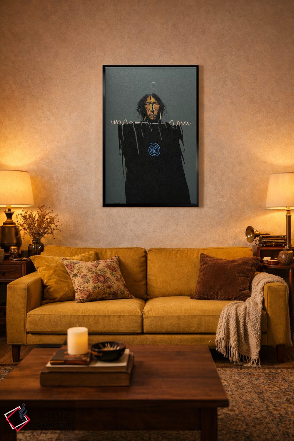 تابلو دکوراتیو درون اثر لاورنس لی - D5B