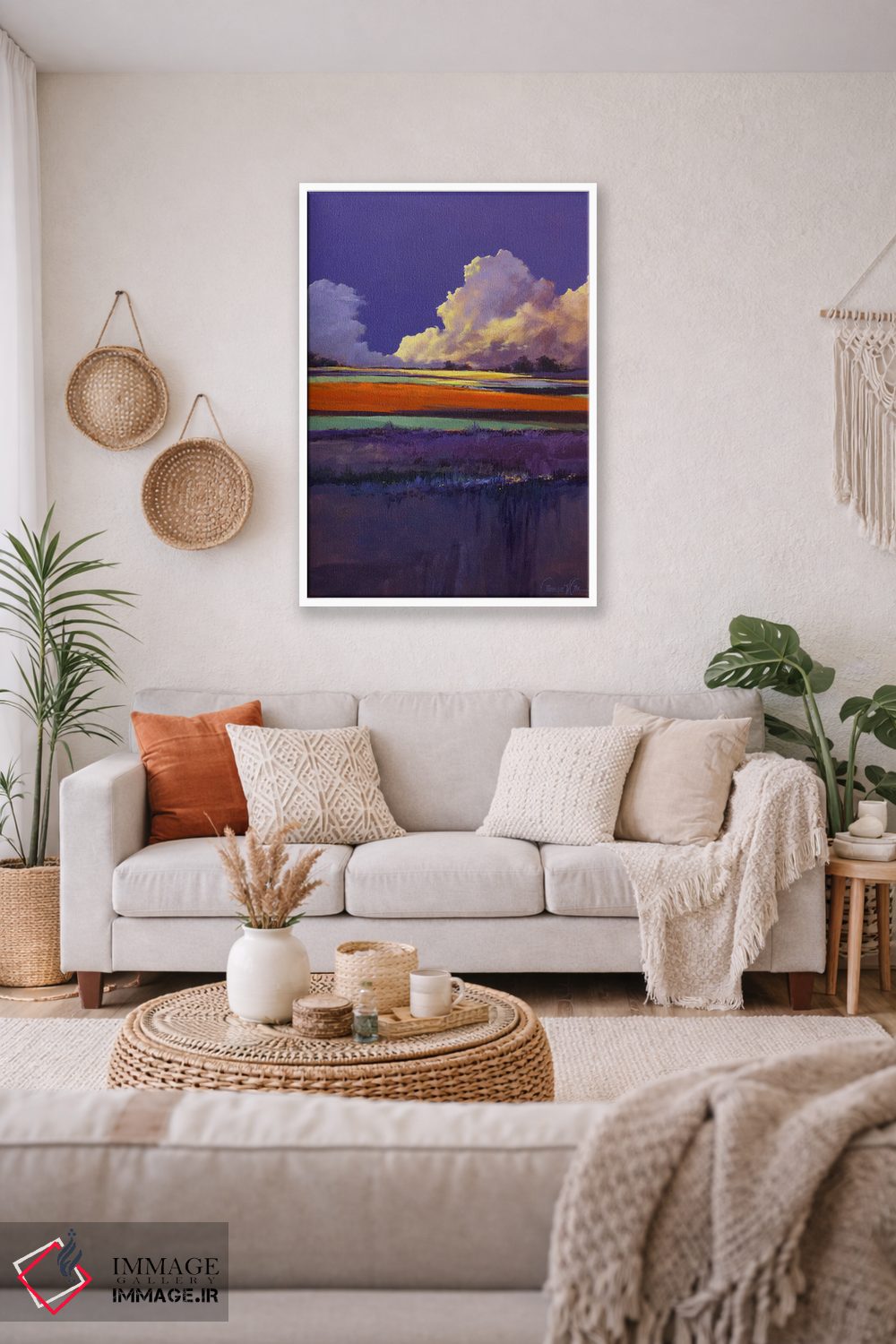 تابلو انتزاعی رنگ های دگرگون اثر لاورنس لی - D2W