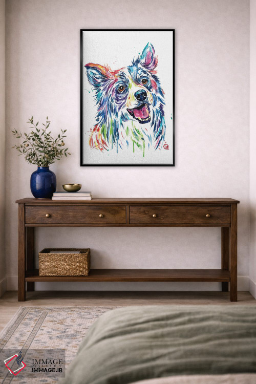 تابلو دکوراتیو بردر کولی اثر لیزا وایت هاوس - D5B