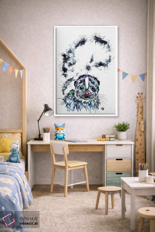 تابلو دکوراتیو توله اسکنک اثر لیزا وایت هاوس - D1W
