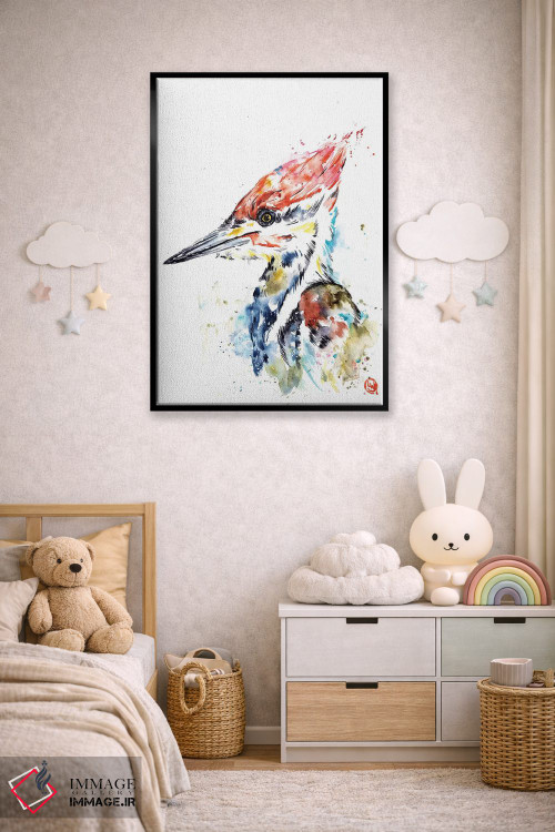 تابلو دکوراتیو دارکوب اثر لیزا وایت هاوس - D5B