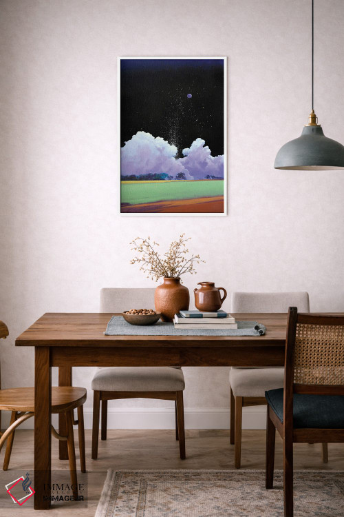 تابلو انتزاعی بارش ستاره ها اثر لاورنس لی - D6W