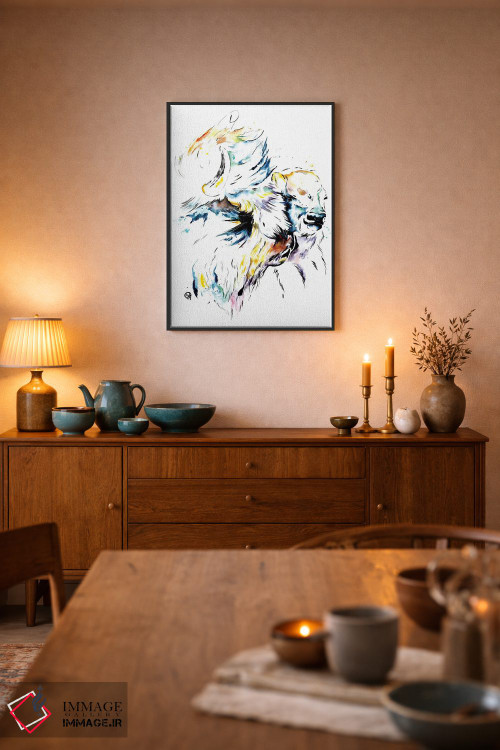 تابلو دکوراتیو گاومیش آمریکایی اثر لیزا وایت هاوس - D6B