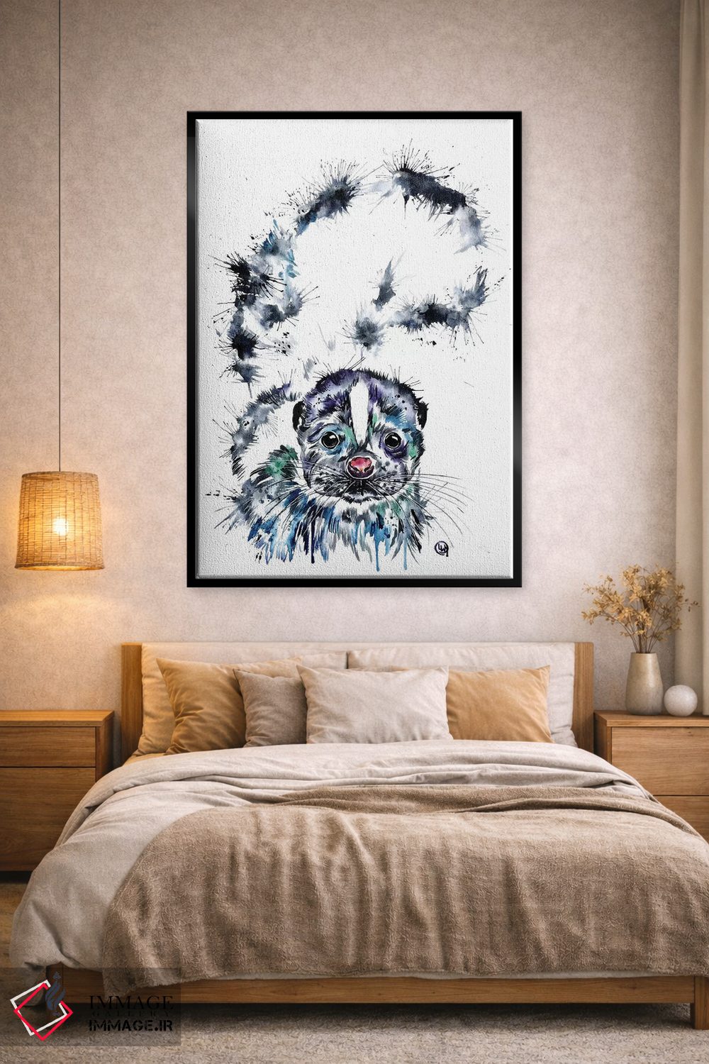 تابلو دکوراتیو توله اسکنک اثر لیزا وایت هاوس - D2B