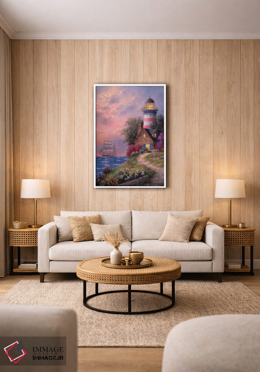 تابلو دکوراتیو لبه فانوس اثر دنیس لوان - D1W