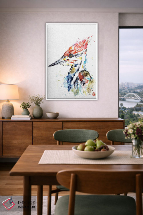 تابلو دکوراتیو دارکوب اثر لیزا وایت هاوس - D6W