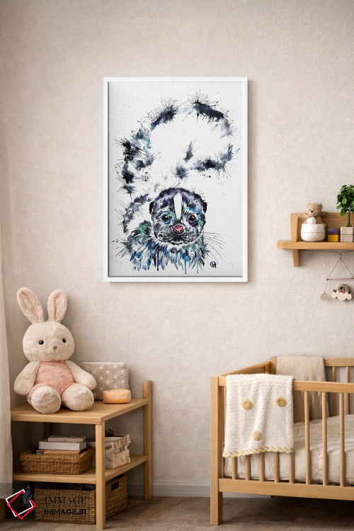 تابلو دکوراتیو توله اسکنک اثر لیزا وایت هاوس - D3W