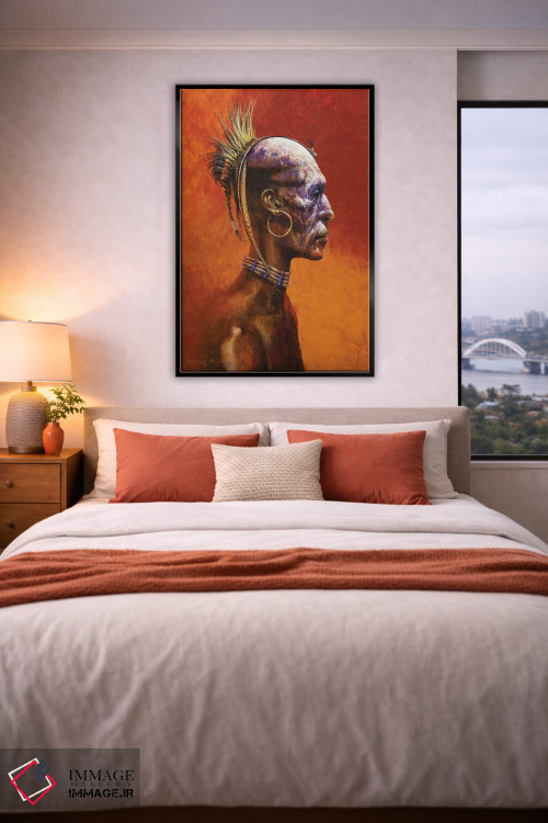 تابلو دکوراتیو شامان دنیای دوم اثر لاورنس لی - D6B