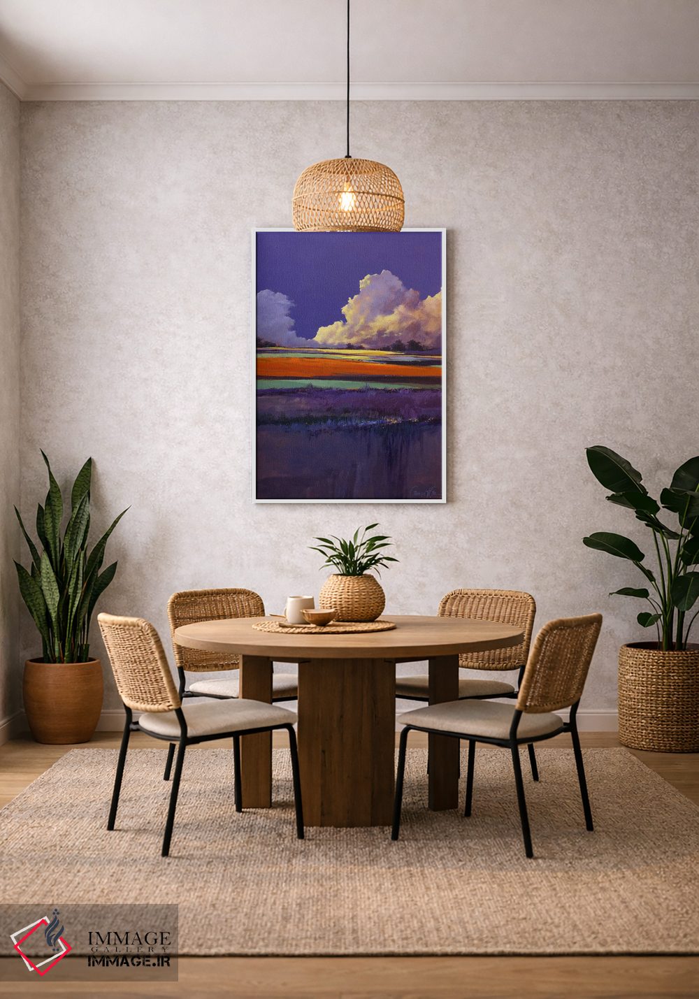 تابلو انتزاعی رنگ های دگرگون اثر لاورنس لی - D3W