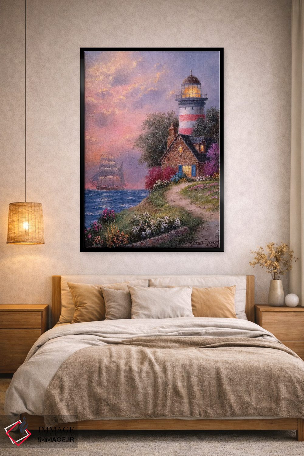 تابلو دکوراتیو لبه فانوس اثر دنیس لوان - D2B