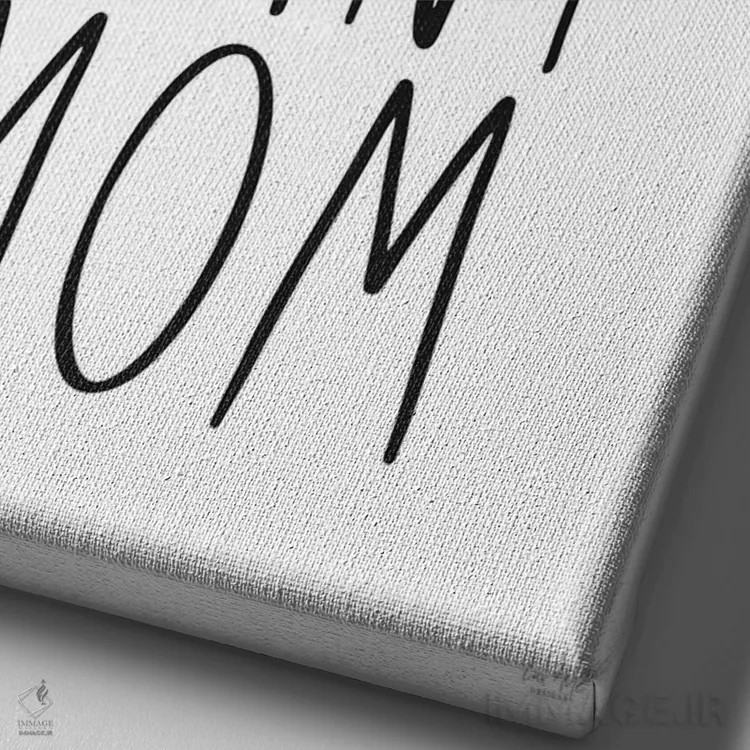 تابلو دکوراتیو مادر گیاه دار اثر لوکس + می دیزاینز - نمای نزدیک بافت بوم