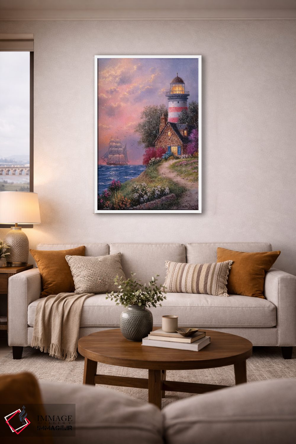 تابلو دکوراتیو لبه فانوس اثر دنیس لوان - D3W