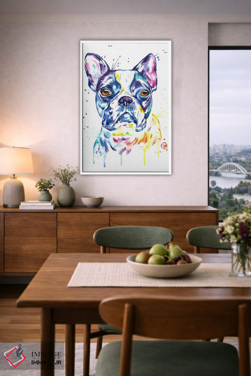 تابلو دکوراتیو بوستون تریر اثر لیزا وایت هاوس - D6W