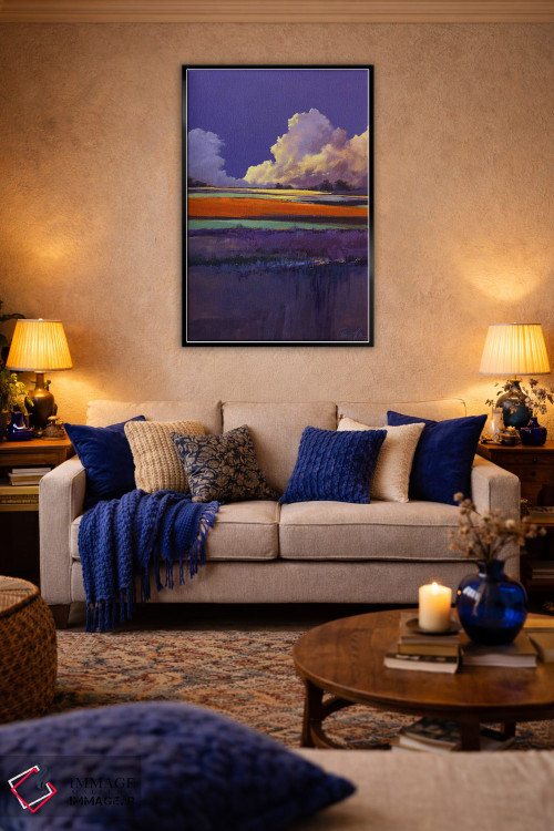 تابلو انتزاعی رنگ های دگرگون اثر لاورنس لی - D5B