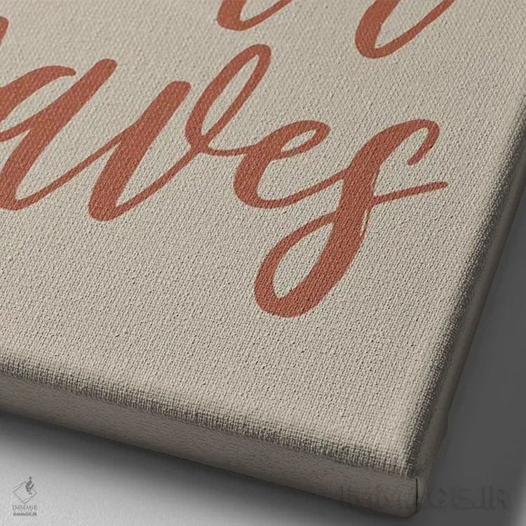 تابلو دکوراتیو روزهای تنبلی و موج های اقیانوس اثر لوکس + می دیزاینز - نمای نزدیک بافت بوم