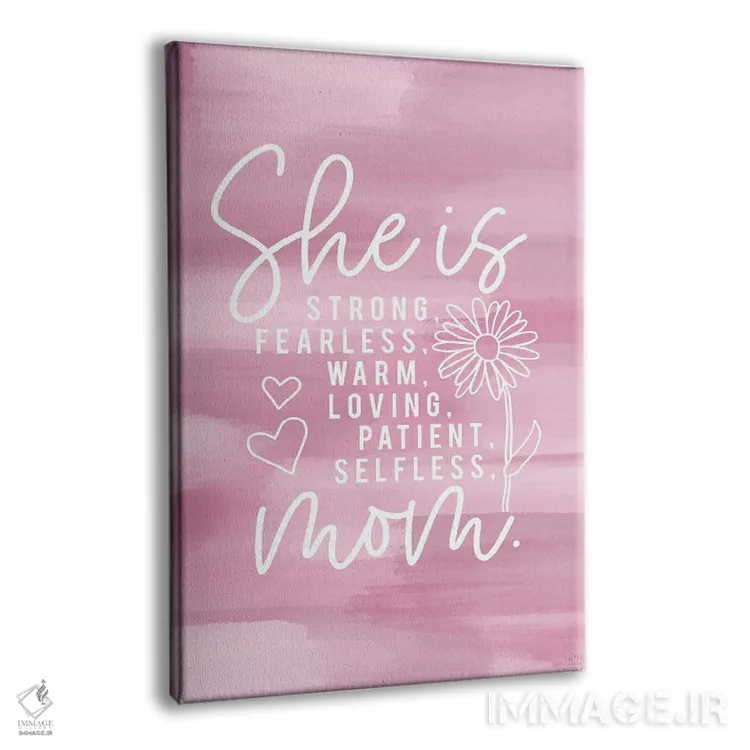 تابلو دکوراتیو او مادر است اثر لوکس + می دیزاینز - نمای پرسپکتیو محصول
