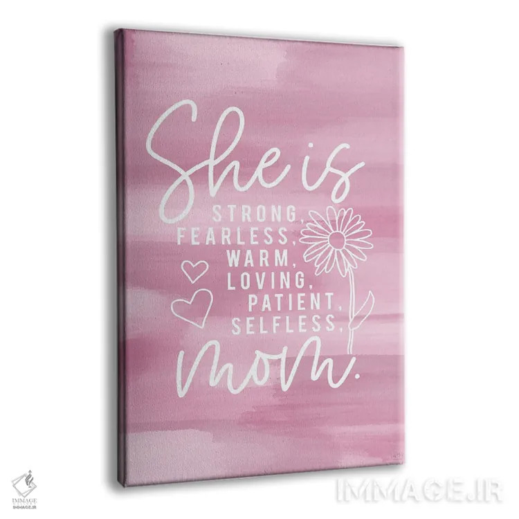 تابلو دکوراتیو او مادر است اثر لوکس + می دیزاینز - نمای پرسپکتیو محصول