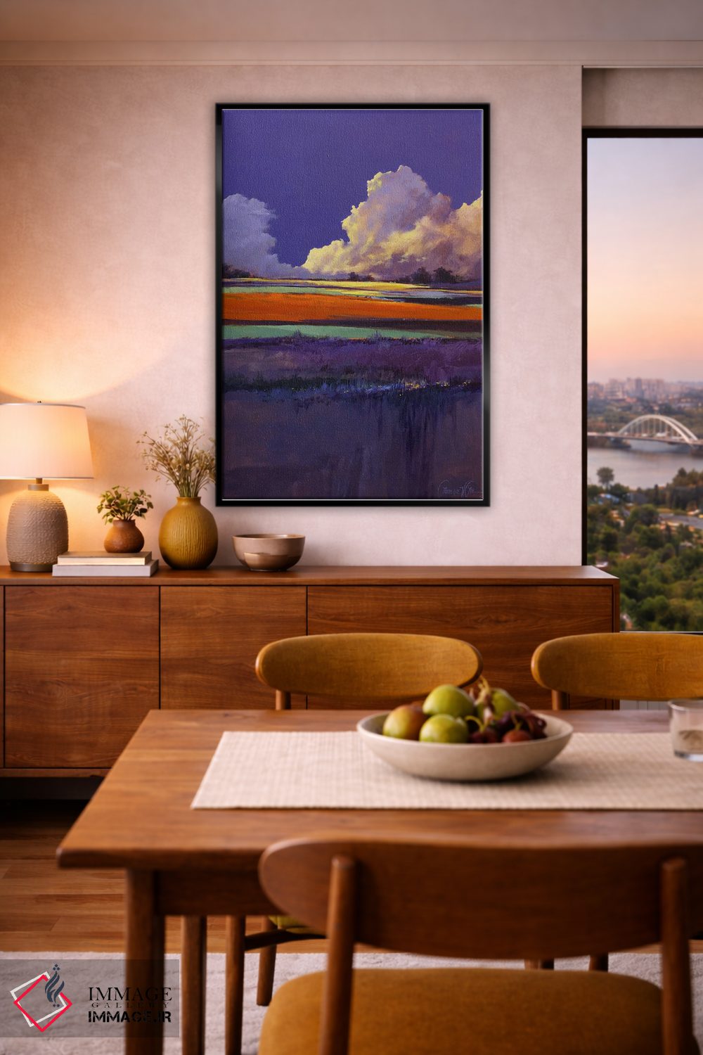 تابلو انتزاعی رنگ های دگرگون اثر لاورنس لی - D6B