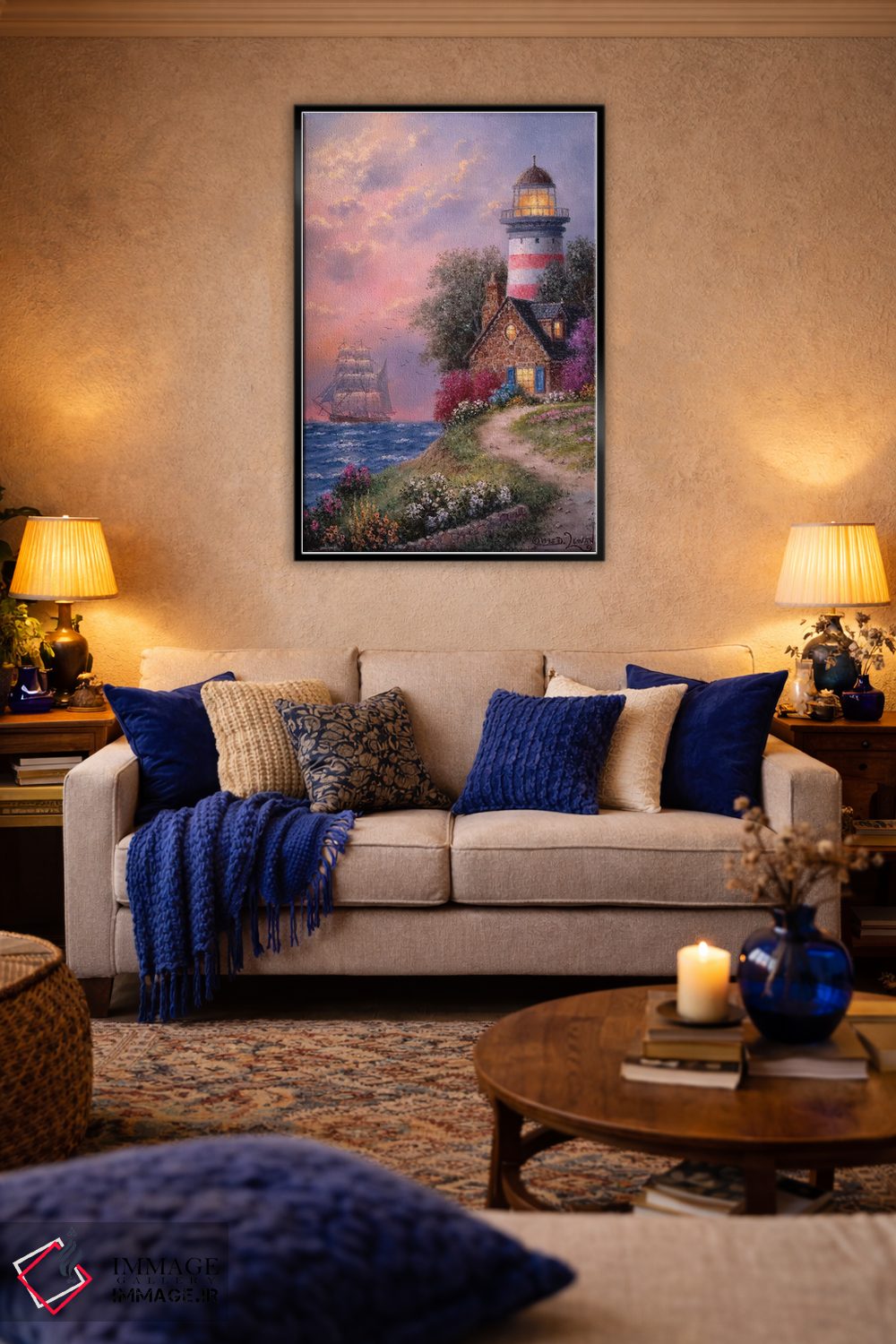 تابلو دکوراتیو لبه فانوس اثر دنیس لوان - D6B