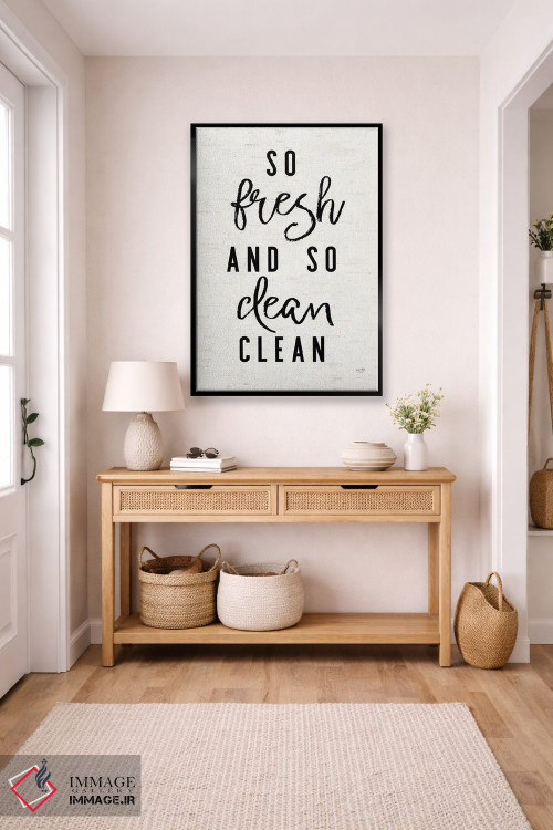 تابلو دکوراتیو این قدر تازه و تمیز اثر لوکس + می دیزاینز - D5B