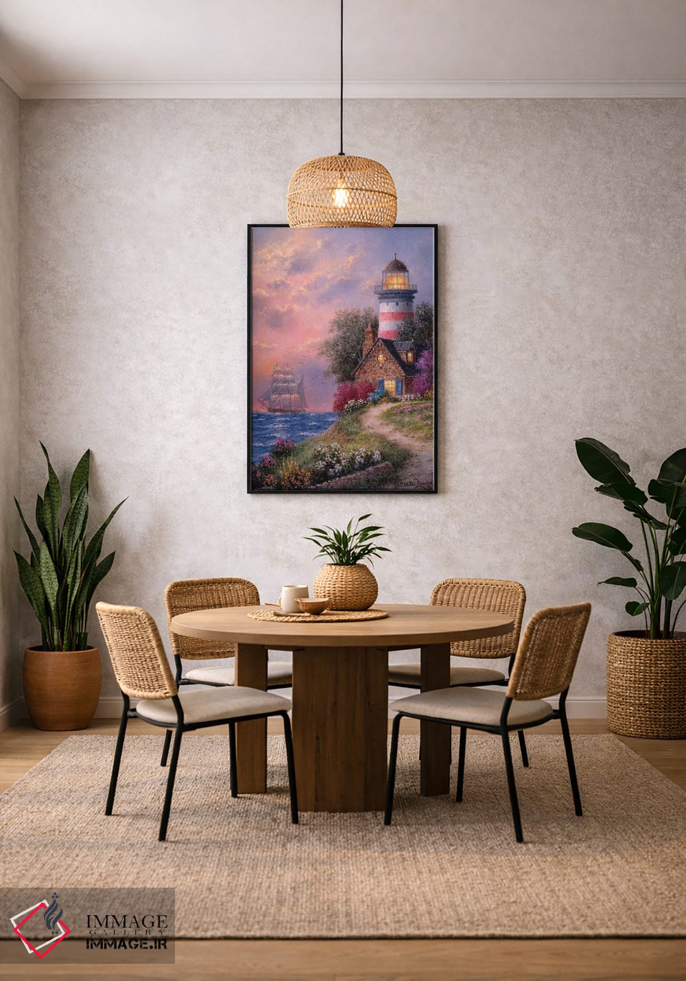 تابلو دکوراتیو لبه فانوس اثر دنیس لوان - D5B