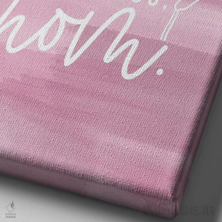 تابلو دکوراتیو او مادر است اثر لوکس + می دیزاینز - نمای نزدیک بافت بوم