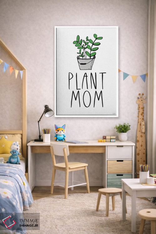 تابلو دکوراتیو مادر گیاه دار اثر لوکس + می دیزاینز - D2W