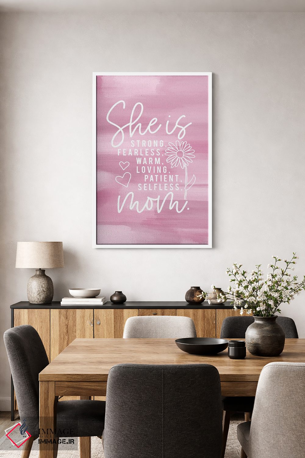 تابلو دکوراتیو او مادر است اثر لوکس + می دیزاینز - D3W