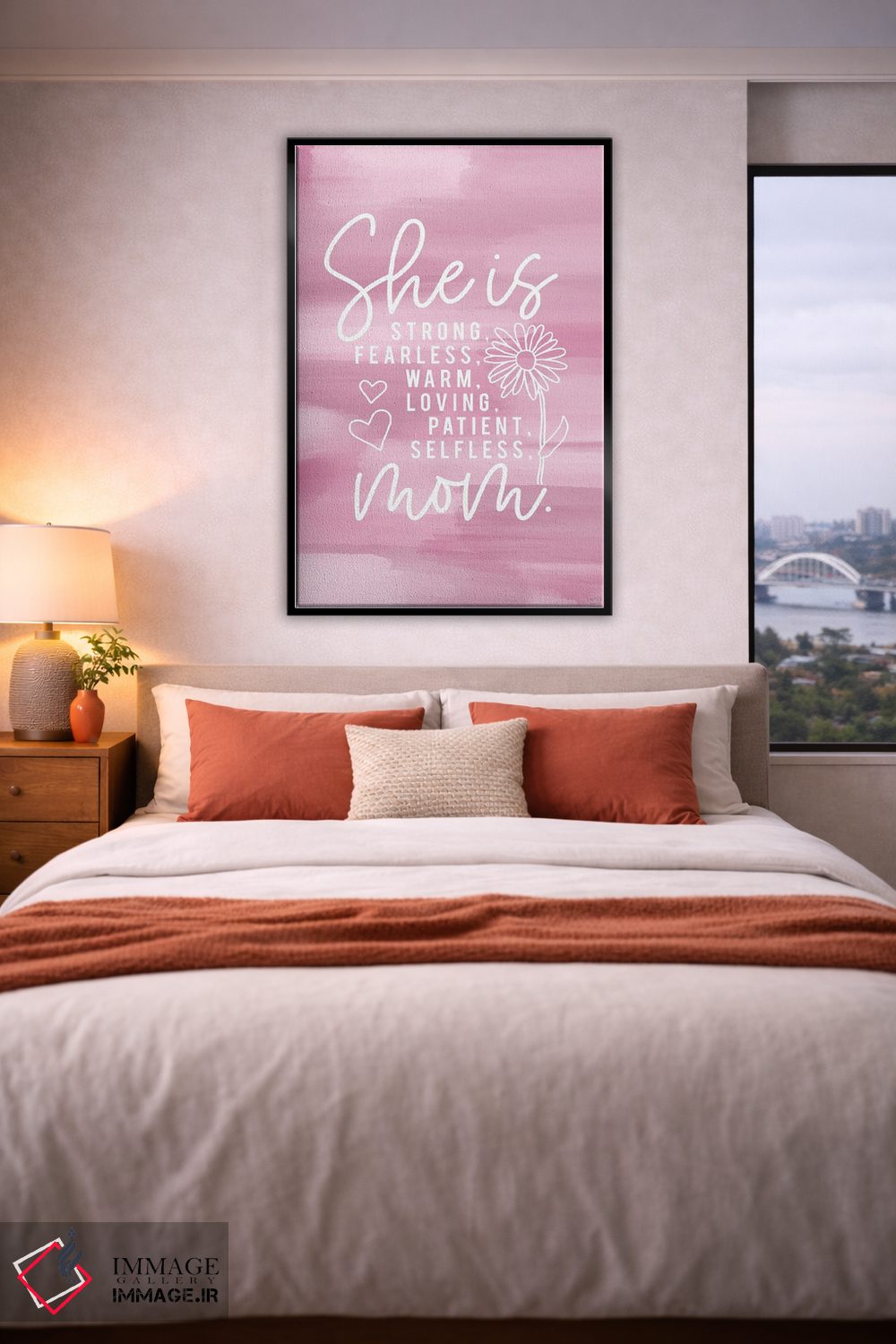 تابلو دکوراتیو او مادر است اثر لوکس + می دیزاینز - D5B