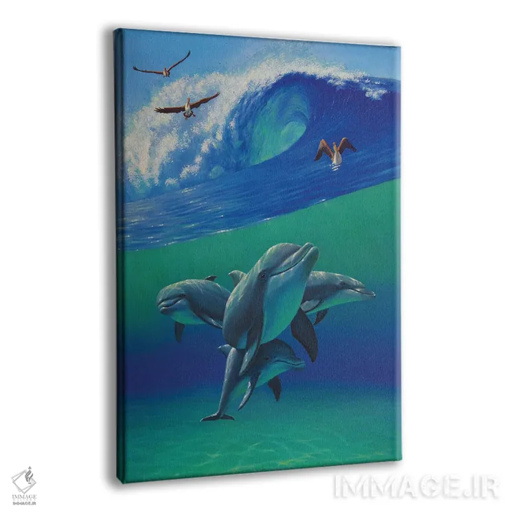 تابلو دکوراتیو زیر امواج اثر چارلز لین براگ - نمای پرسپکتیو محصول