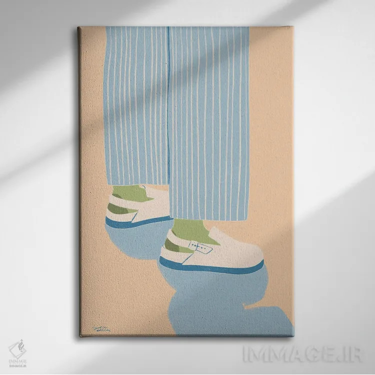 تابلو دکوراتیو راحت اثر لیدیا الن - نمای روبهرو روی دیوار