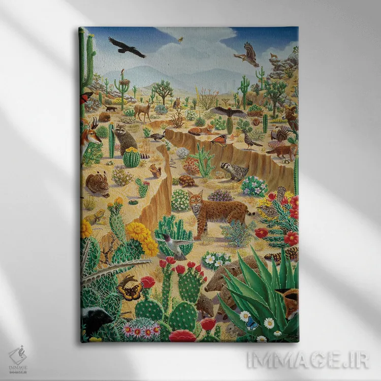 تابلو دکوراتیو آخرین واحه اثر چارلز لین براگ - نمای روبهرو روی دیوار