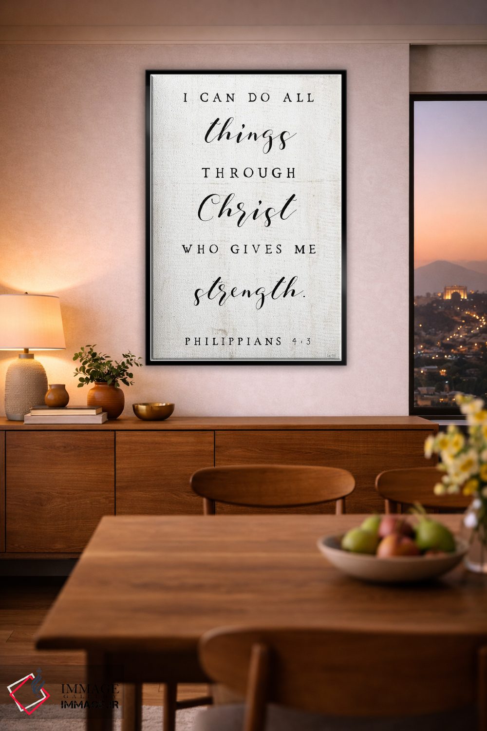 تابلو دکوراتیو من همه کارها را می توانم انجام دهم اثر لوکس + می دیزاینز - D5B