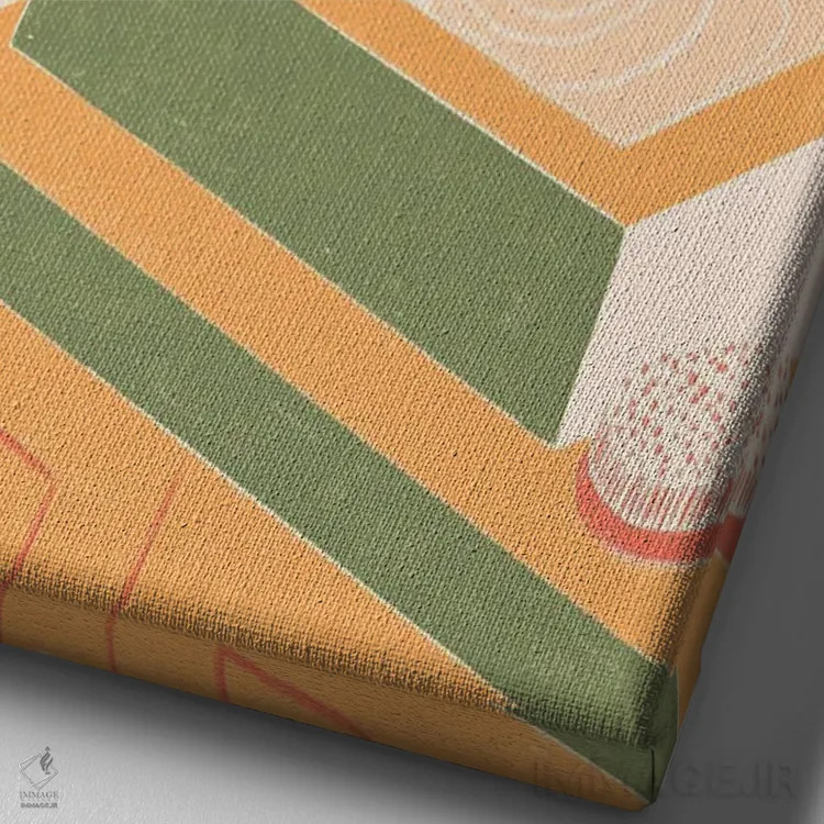 تابلو دکوراتیو انعکاس ها اثر لیدیا الن - نمای نزدیک بافت بوم