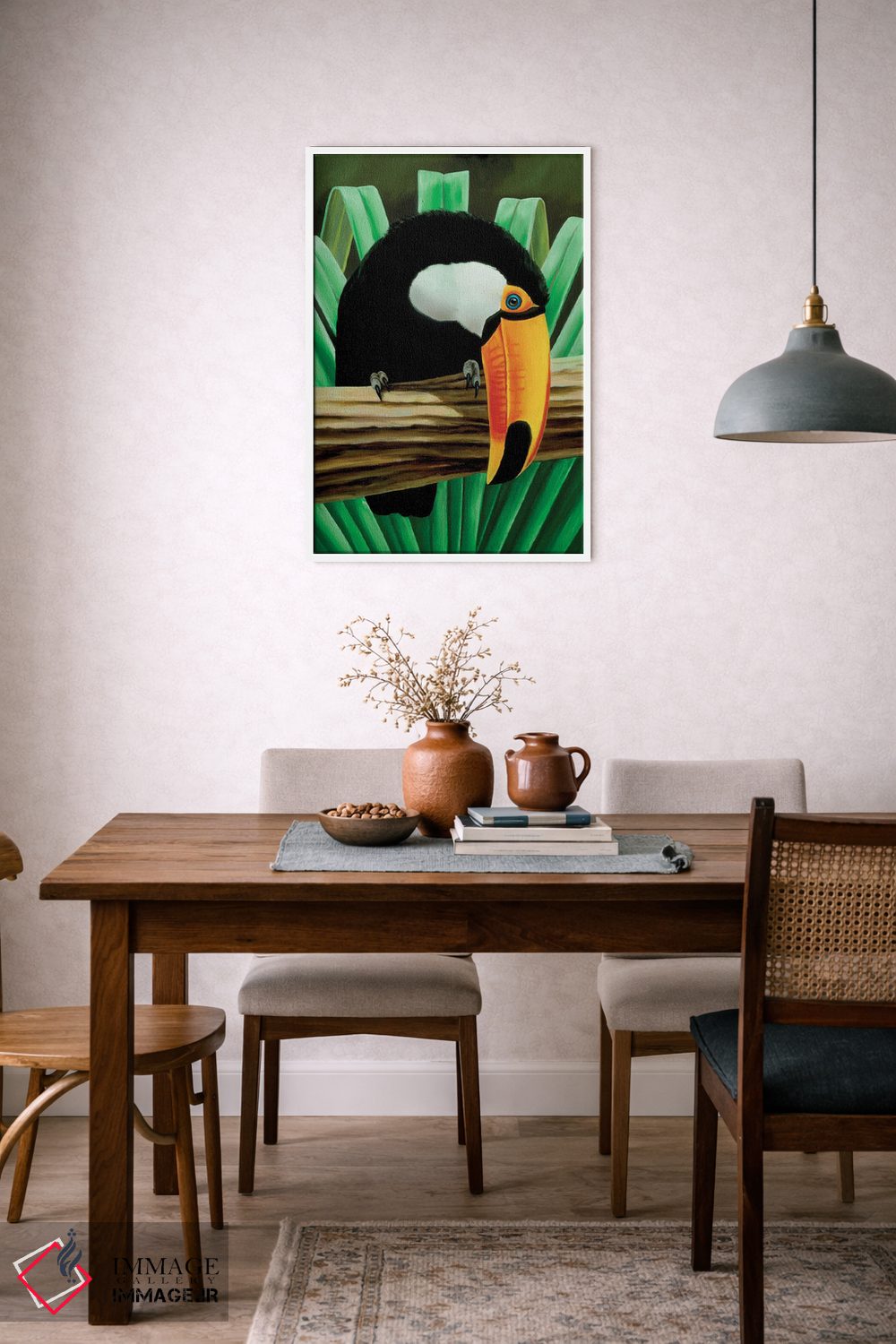 تابلو دکوراتیو دیده بان توکان اثر چارلز لین براگ - D5W