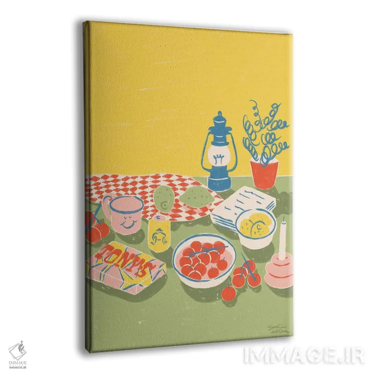 تابلو دکوراتیو لیموناد اثر لیدیا الن - نمای پرسپکتیو محصول