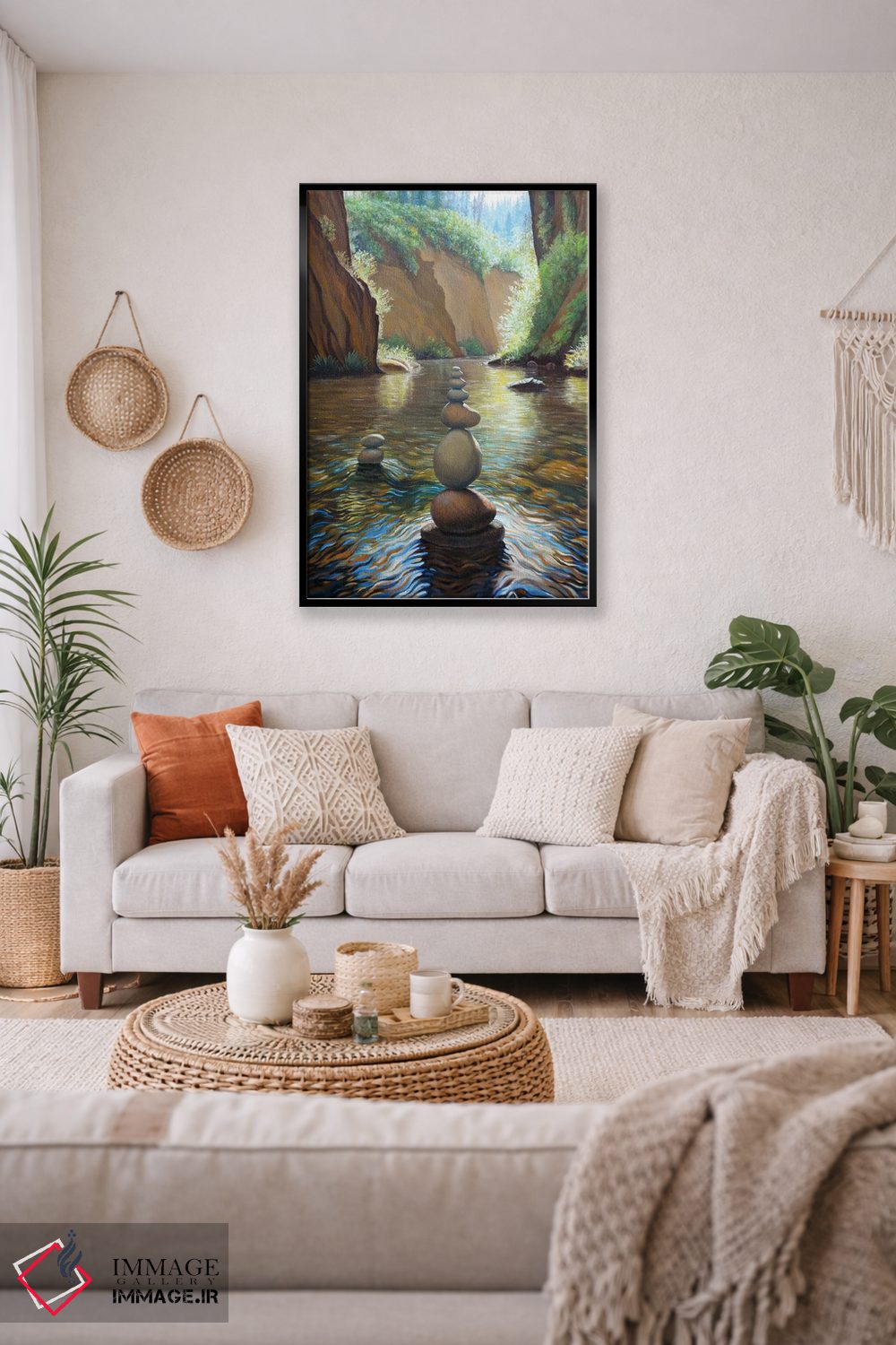 تابلو دکوراتیو نهر عقاب اثر چارلز لین براگ - D5B