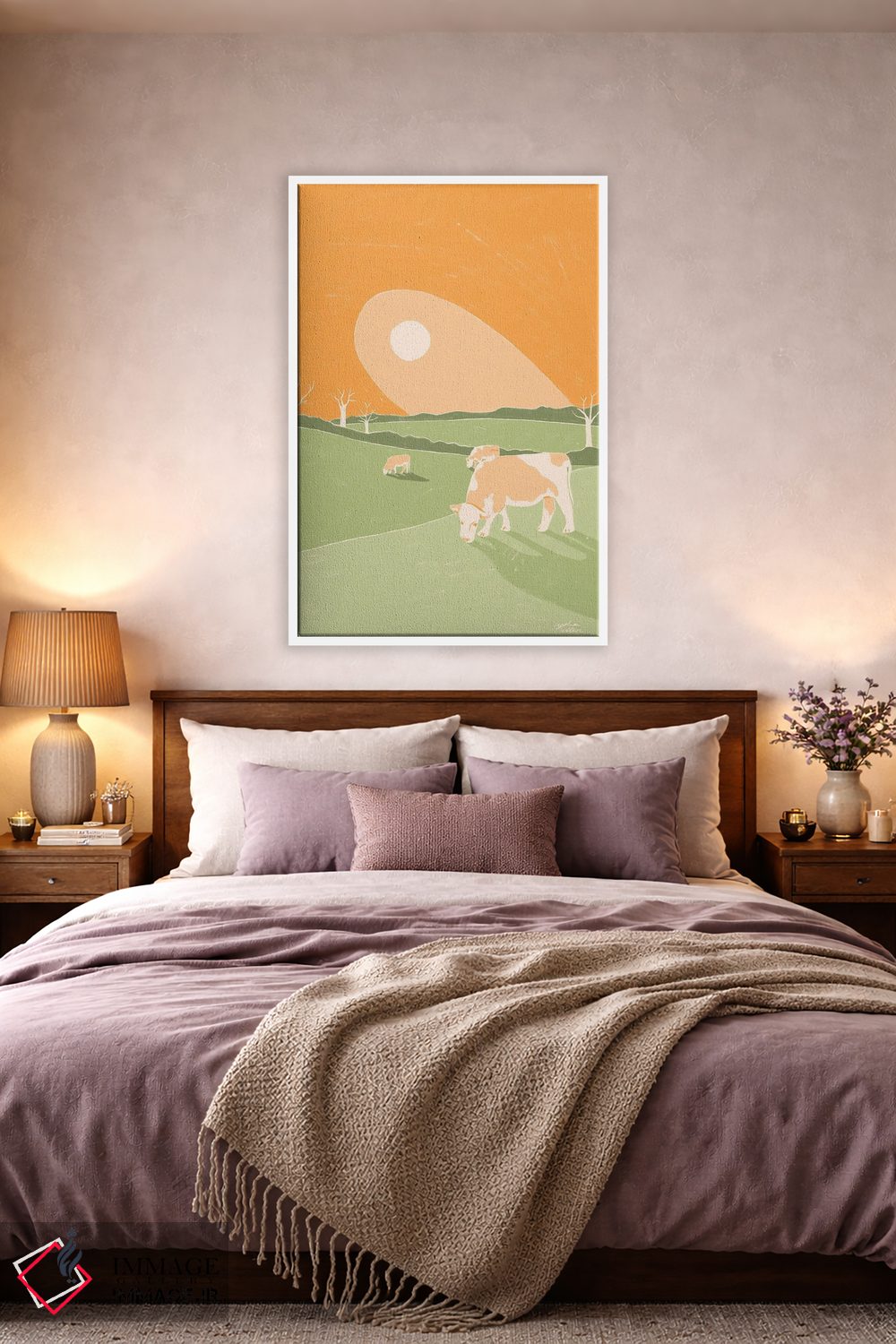 تابلو دکوراتیو نورفولک اثر لیدیا الن - D2W