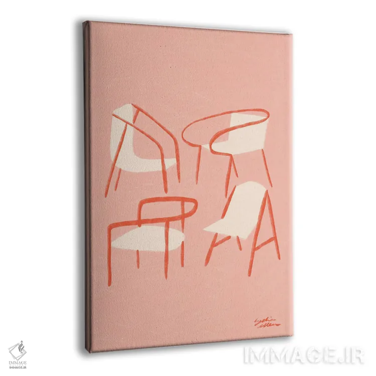 تابلو دکوراتیو جایگاه ها اثر لیدیا الن - نمای پرسپکتیو محصول