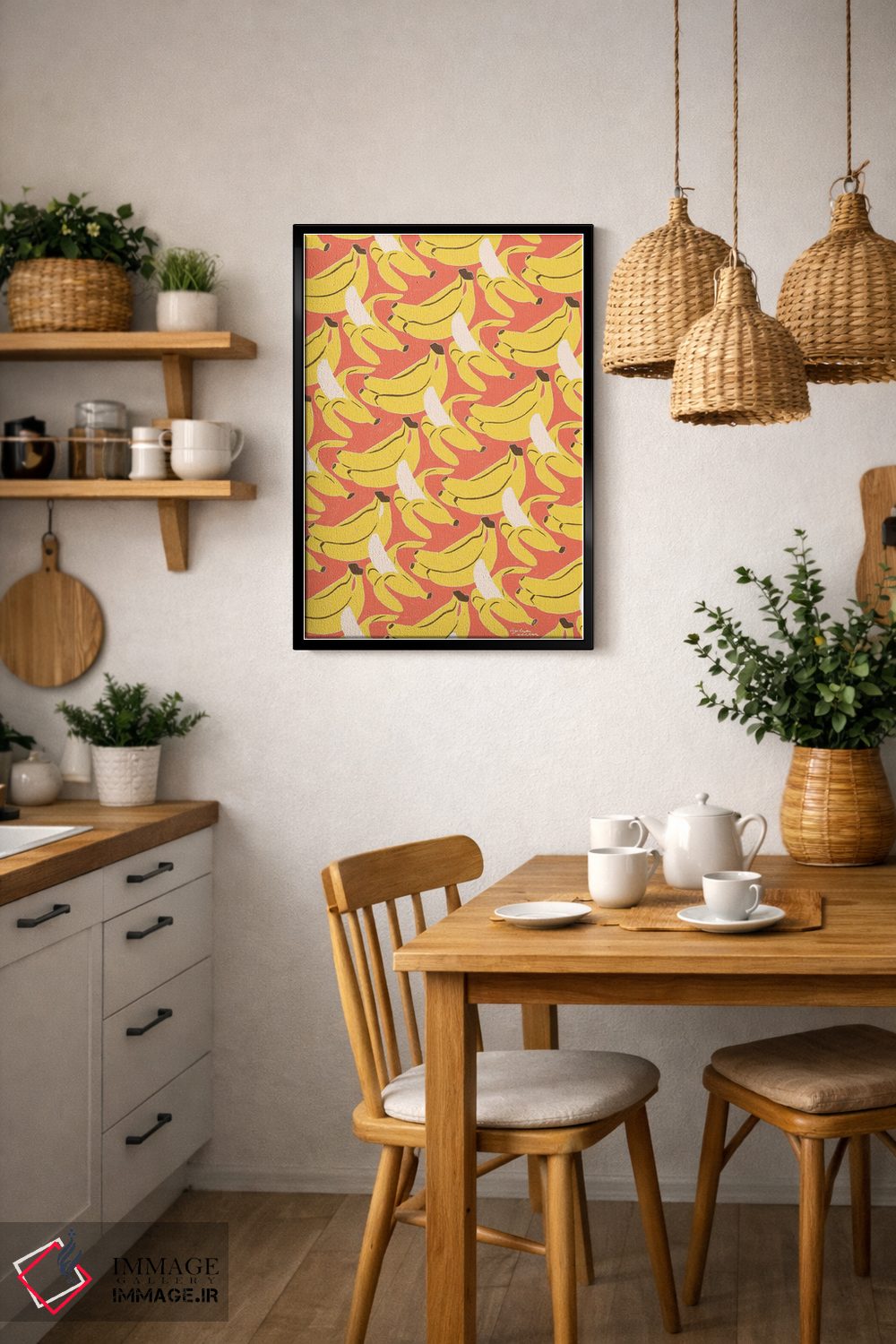 تابلو دکوراتیو موزها اثر لیدیا الن - D6B