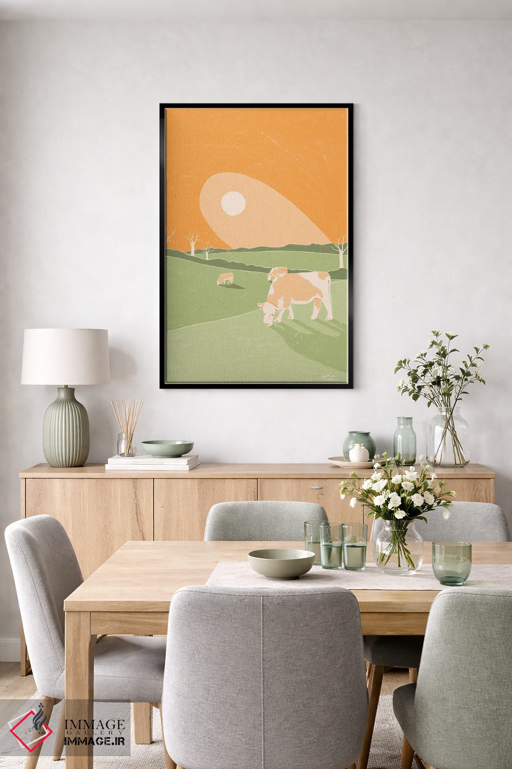 تابلو دکوراتیو نورفولک اثر لیدیا الن - D6B