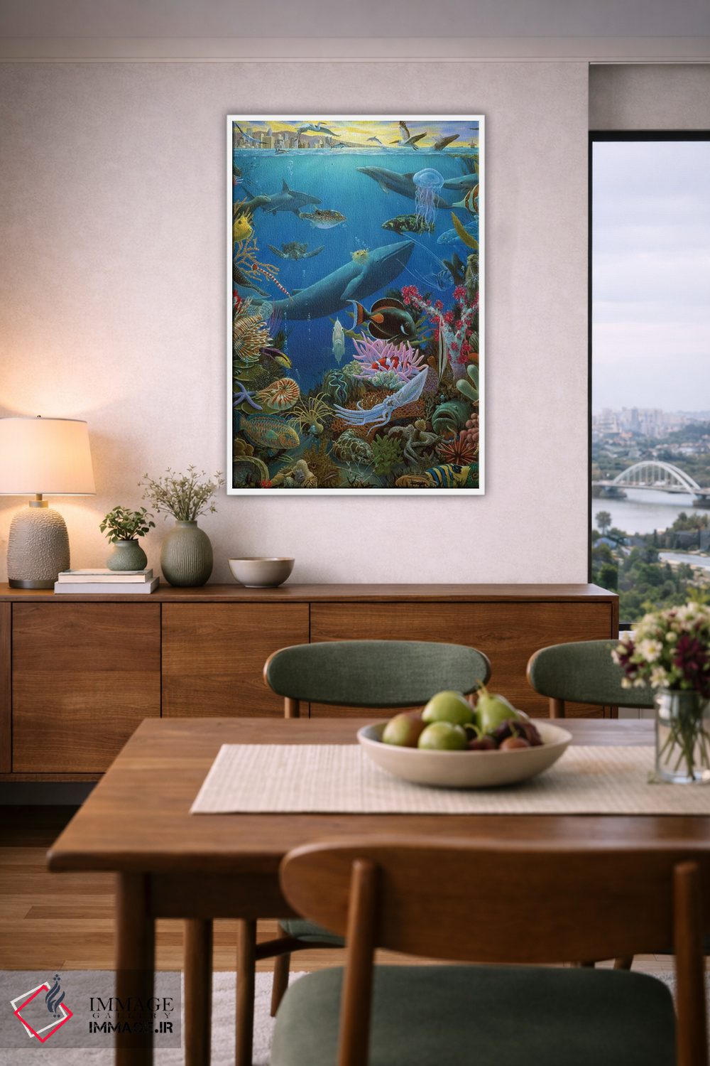 تابلو دکوراتیو لبه آب اثر چارلز لین براگ - D5W