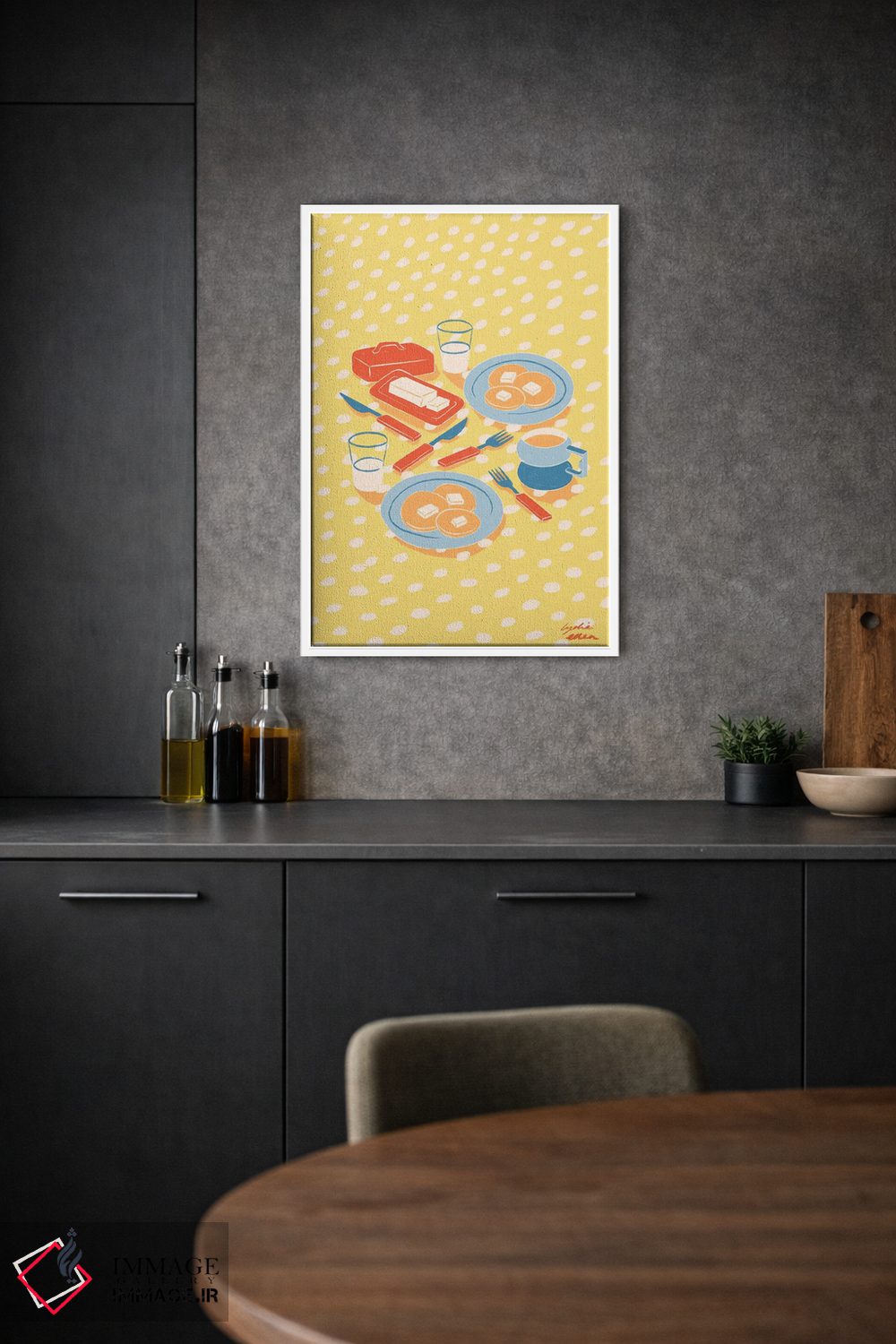 تابلو دکوراتیو صبحانه اثر لیدیا الن - D1W