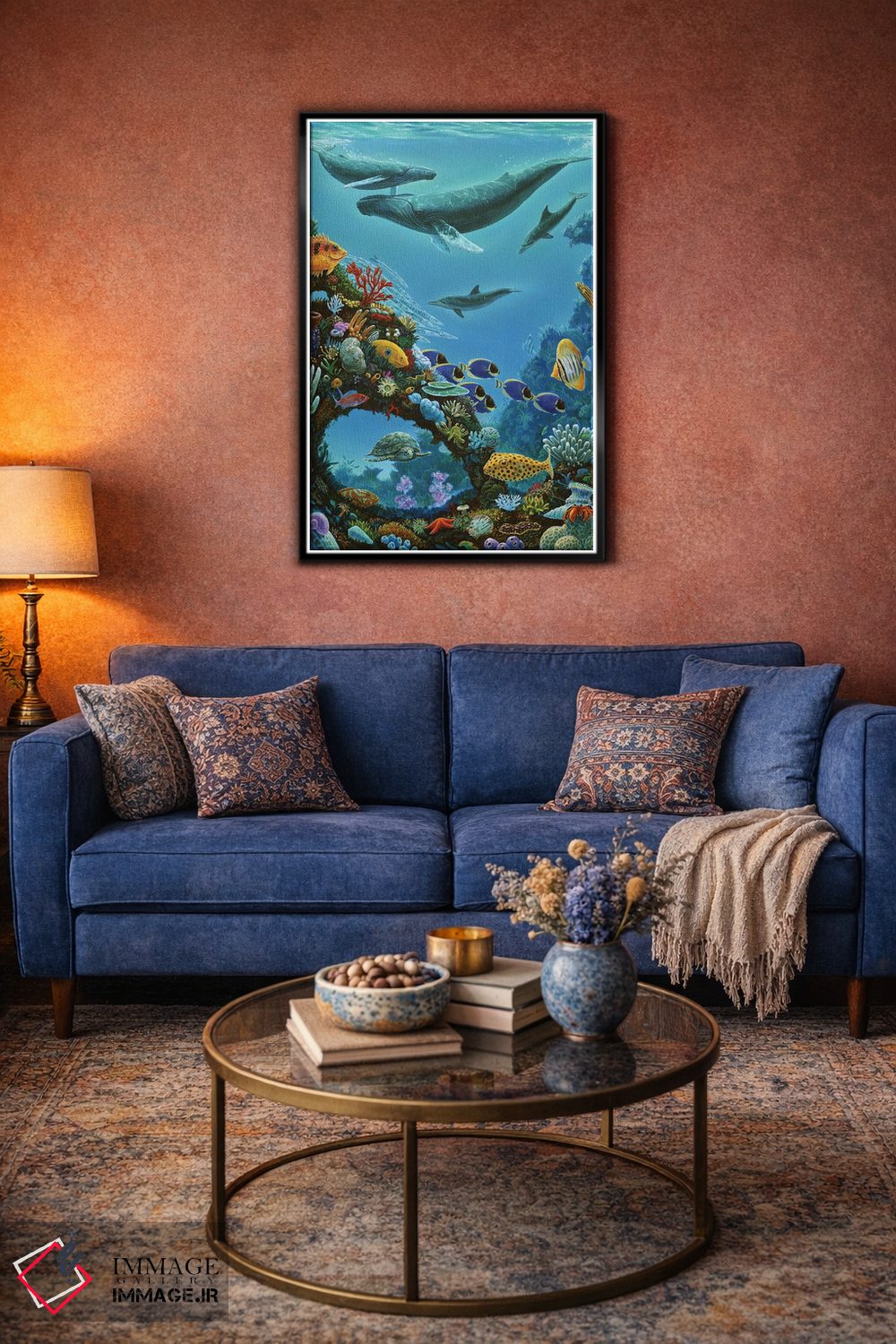 تابلو دکوراتیو زیبایی و صخره دریایی اثر چارلز لین براگ - D6B