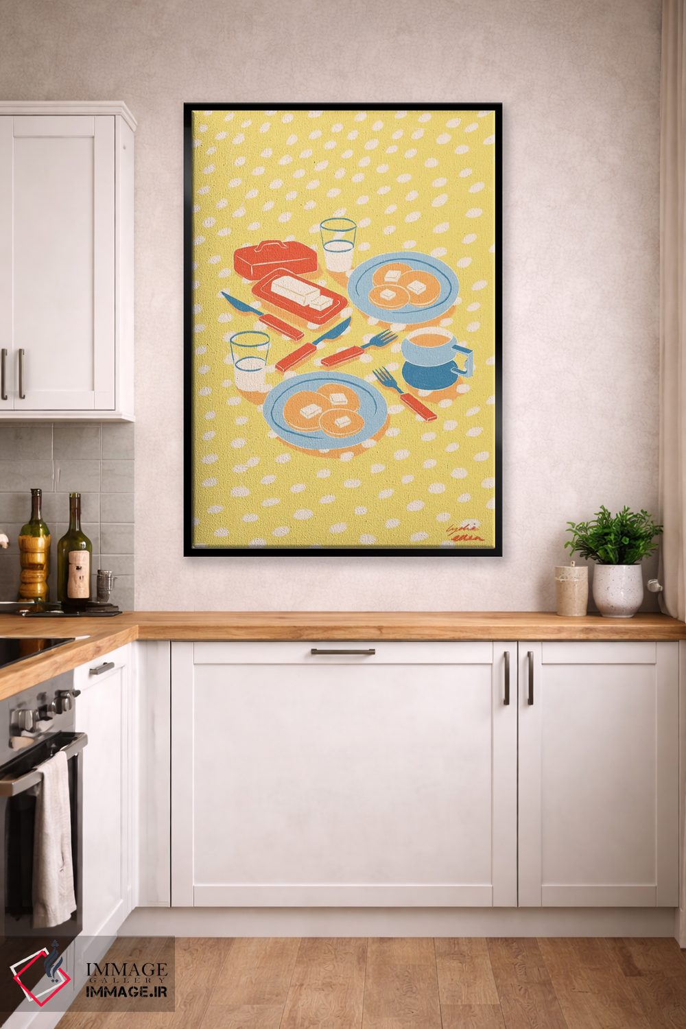 تابلو دکوراتیو صبحانه اثر لیدیا الن - D2B