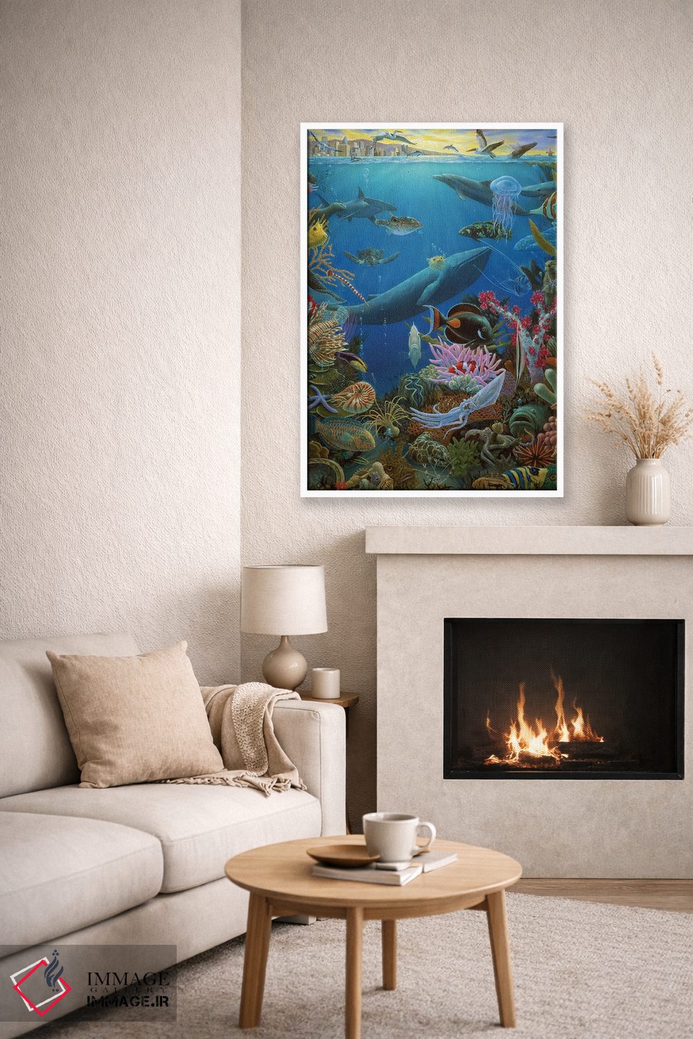 تابلو دکوراتیو لبه آب اثر چارلز لین براگ - D6W