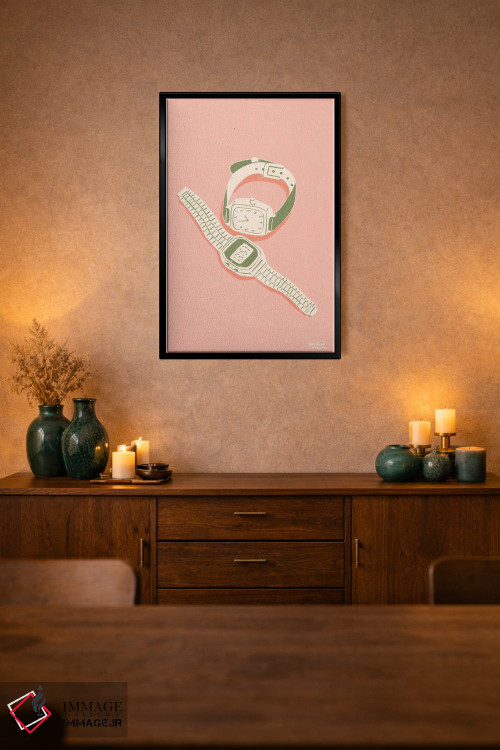 تابلو دکوراتیو زمان اثر لیدیا الن - D2B