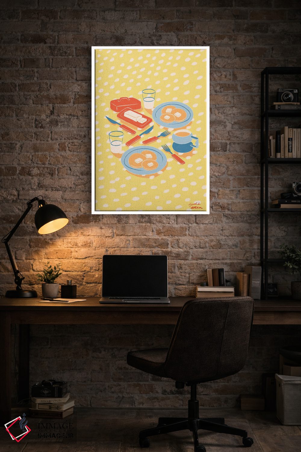 تابلو دکوراتیو صبحانه اثر لیدیا الن - D4W